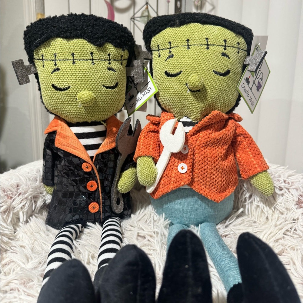 Crochet Knitted Frankenstein Weighted Plush Dolls